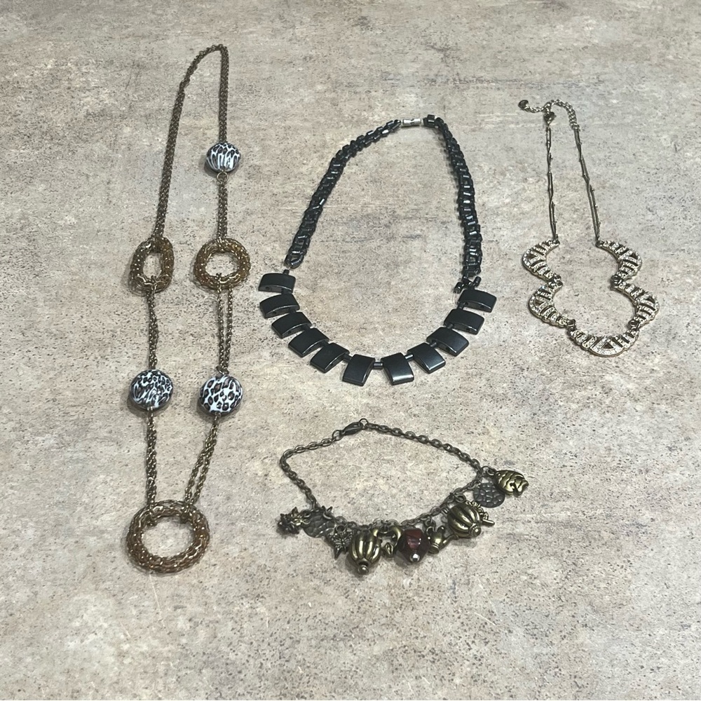 Faux, Costume, Estate Jewelry, Necklace and Bracelet